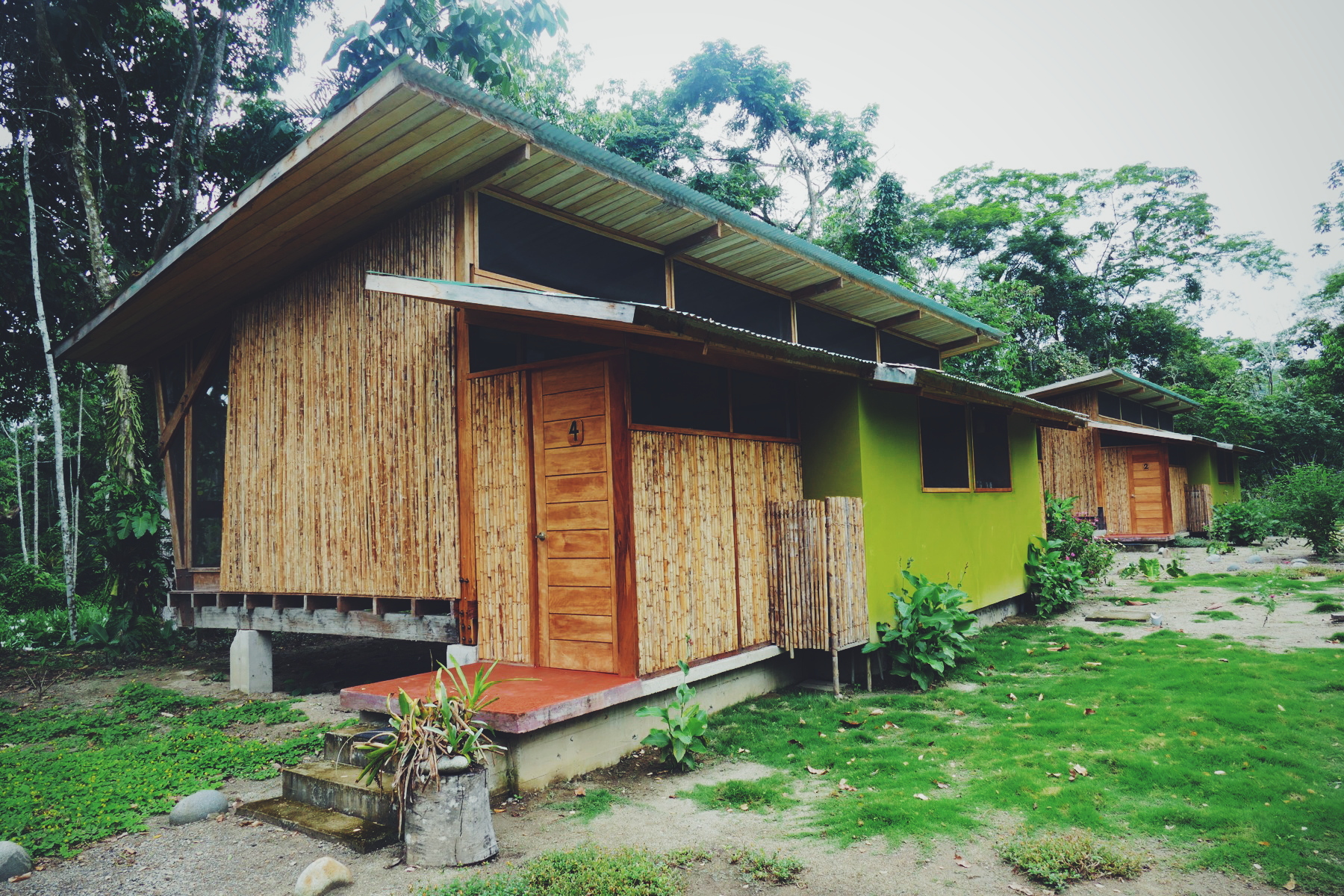 These new huts at Villa Carmen are built with locally grown, non-native bamboo, Cusco, Peru Noah Strycker