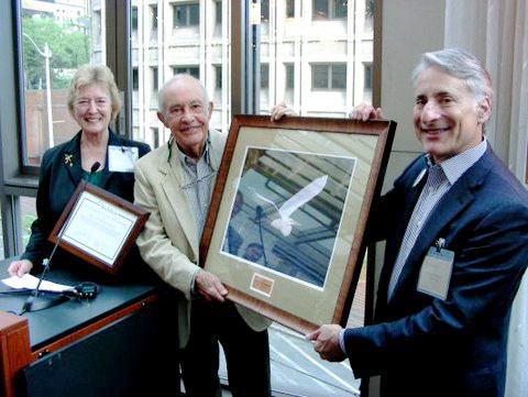 From left: Nancy and Bob Dean; David Yarnold, Audubon CEO