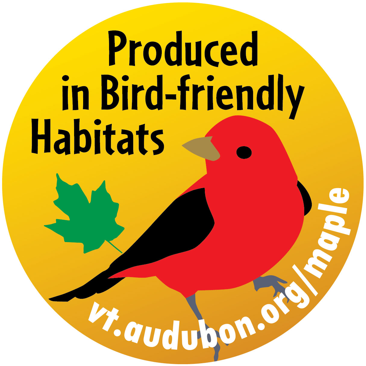 Audubon VT's label.