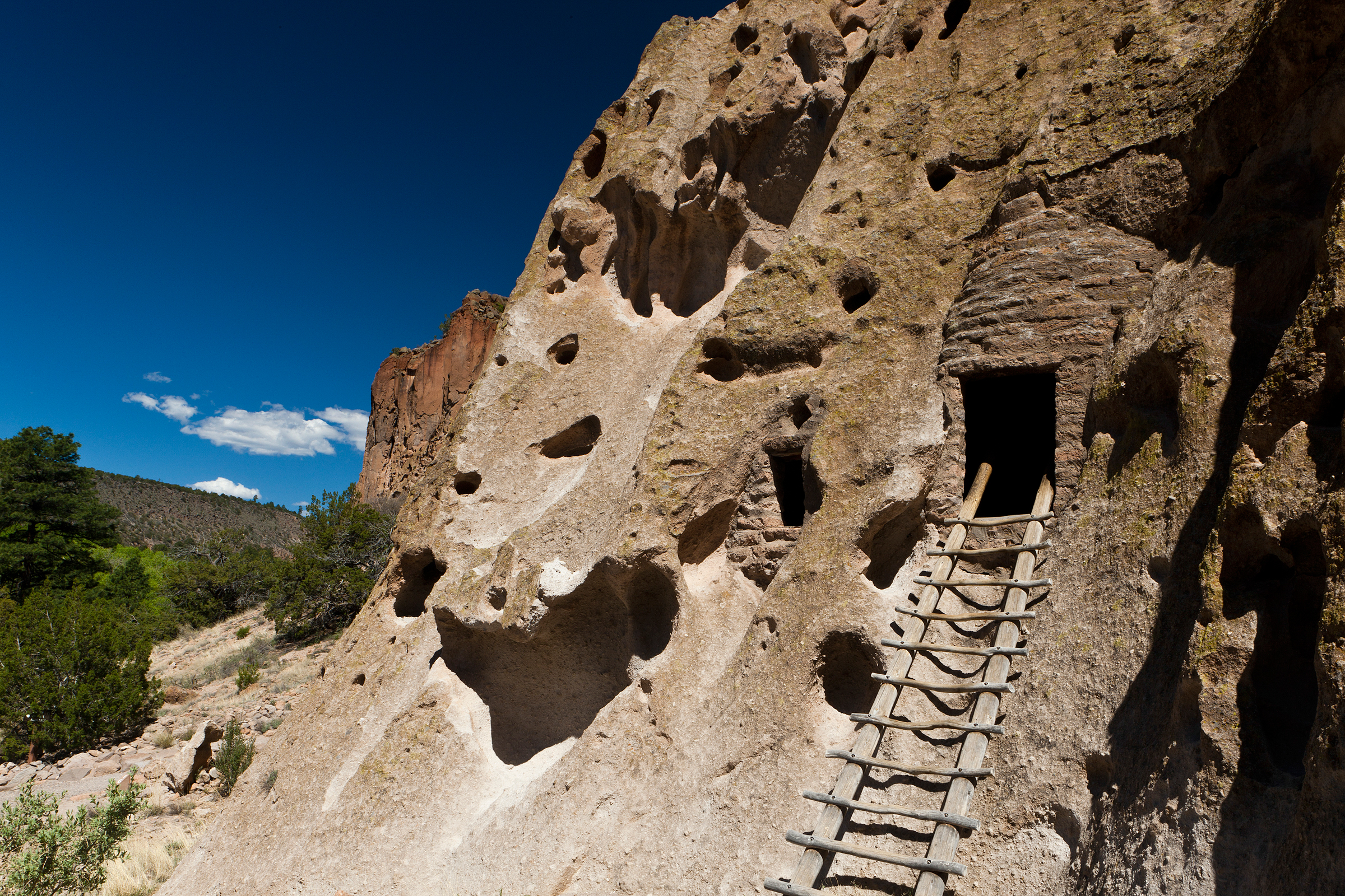 Bandelier National Monument in Los Alamos is an hour west of Santa Fe. Jennifer King