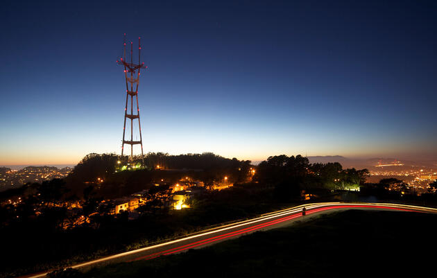 Sutro Tower in San Francisco, California. <a href="https://www.flickr.com/photos/liyanage/5584630384/in/album-72157626416981534/">Marc Liyanage</a>/Flickr CC (BY-SA 2.0)