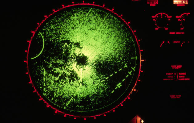 A two-million-strong flock of songbirds show up on a radar over the Spartanburg Airport of Greenville, South Carolina. Jonathan Blair/Corbis