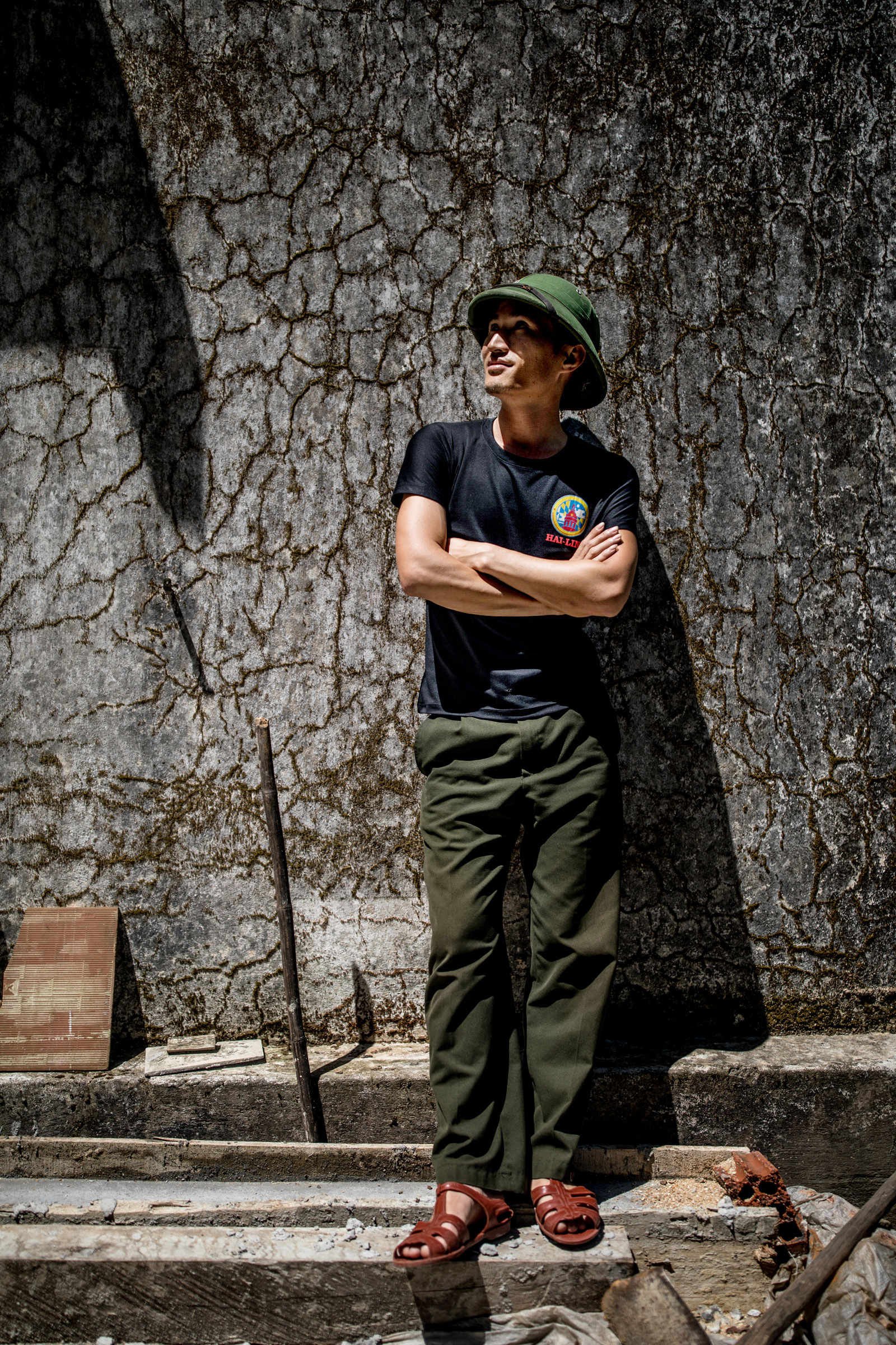 Chief ranger Tran Viet Trung in the valley of Khe Nuoc Trong. Justin Mott