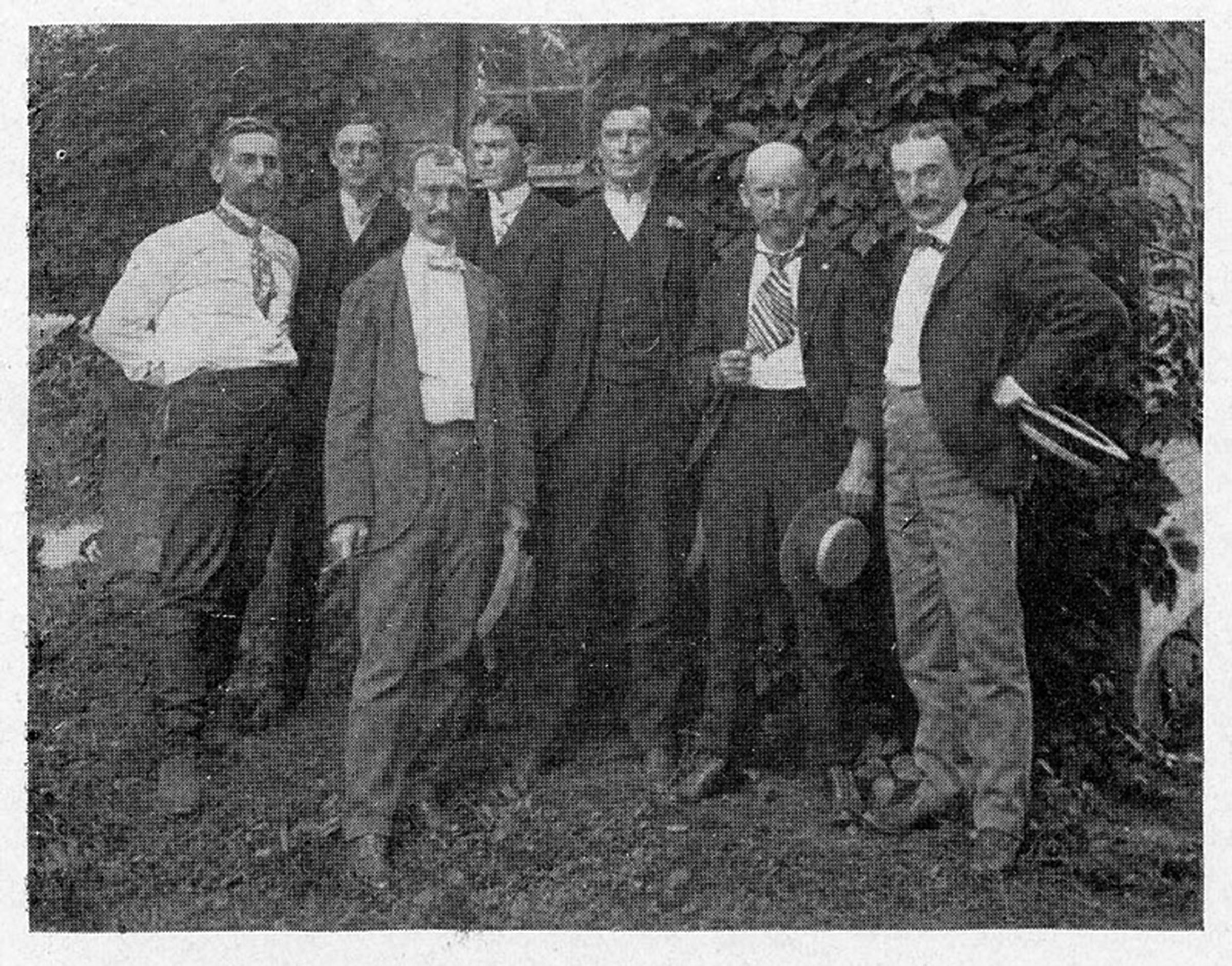 Pennock with fellow members of the Delaware Valley Ornithological Club. Pennock with members of the Delaware Valley Ornithological Club.